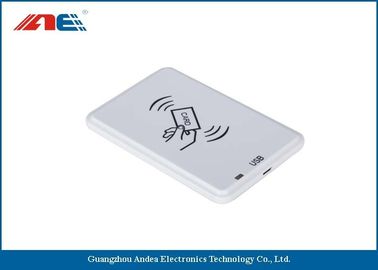 Ο λευκός αναγνώστης HF USB RFID για τις παθητικές ετικέττες RFID υποστηρίζει τον εναντίον της σύγκρουσης αλγόριθμο